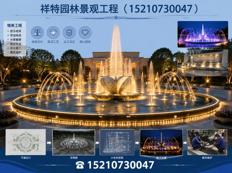 雄县景区喷泉展示图